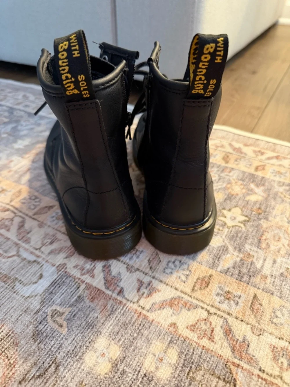 Dr Martens Juniors Black Boots Size 4M
